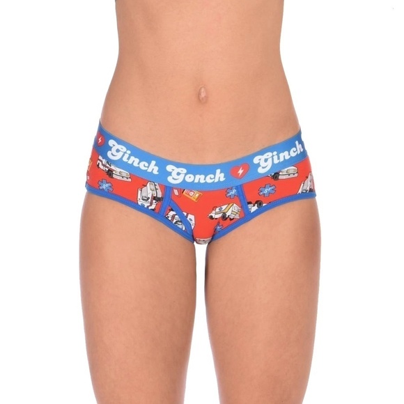 GINCH Gonch Statement Boyfriend Brief Cotton Underwear Panty EMT NIP - Picture 2 of 10